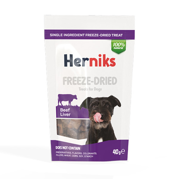 Herniks Freeze Dried Dana Karaciğerli Köpek Ödül Maması 40 gr - 1