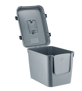 Herniks Handor Kapalı Kedi Tuvaleti 57x39x43 - Gri - 5