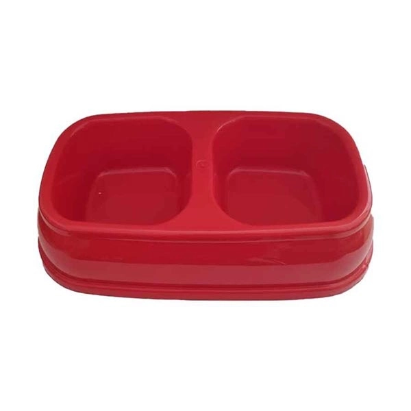 Herniks İkili Mama ve Su Kabı 250ml - Kırmızı - 1