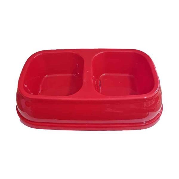 Herniks İkili Mama ve Su Kabı 500ml - Kırmızı - 1