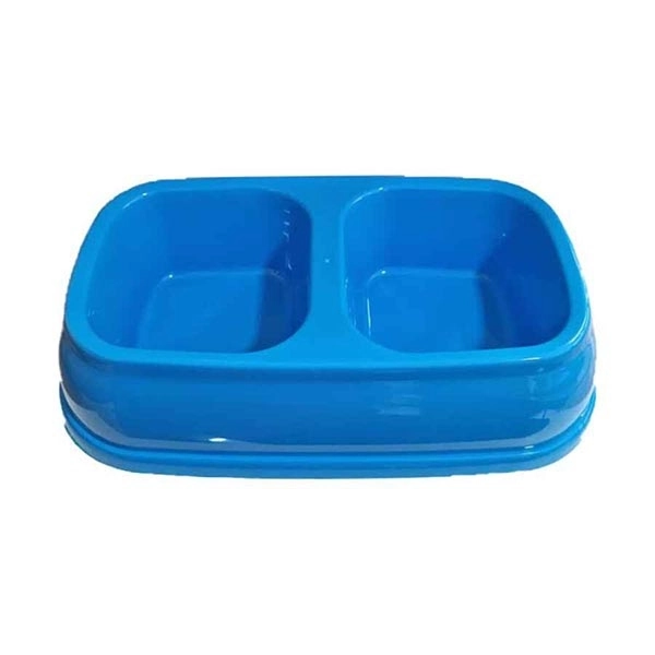 Herniks İkili Mama ve Su Kabı 500ml - Mavi - 1