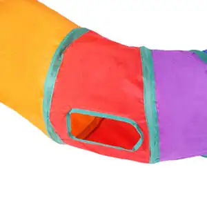 Herniks Kıvrımlı S Şeklinde Katlanabilir Gökkuşağı Kedi Tüneli 123 cm - 4