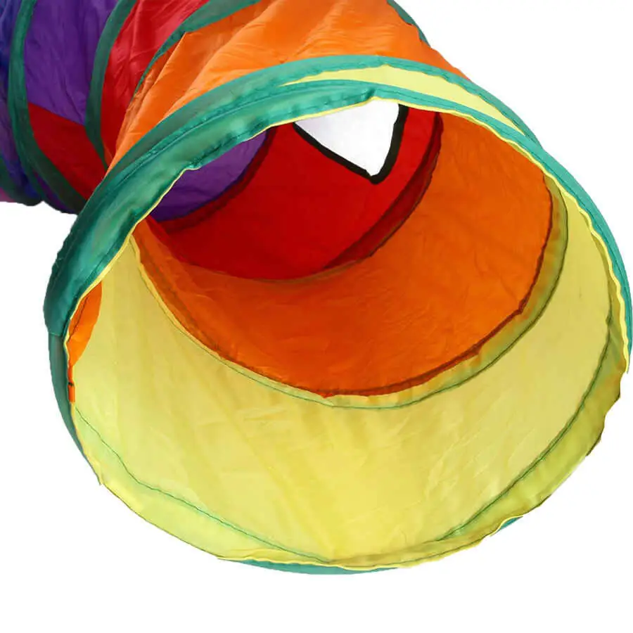 Herniks Kıvrımlı S Şeklinde Katlanabilir Gökkuşağı Kedi Tüneli 123 cm - 6