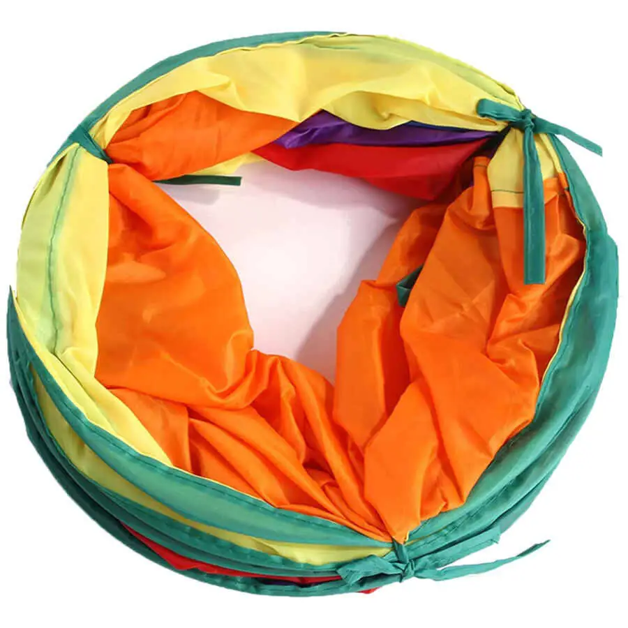 Herniks Kıvrımlı S Şeklinde Katlanabilir Gökkuşağı Kedi Tüneli 123 cm - 7