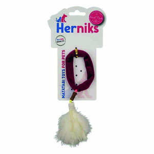 Herniks Matatabili Peluş Kedi Oyuncağı Toky 12 Cm - Bordo