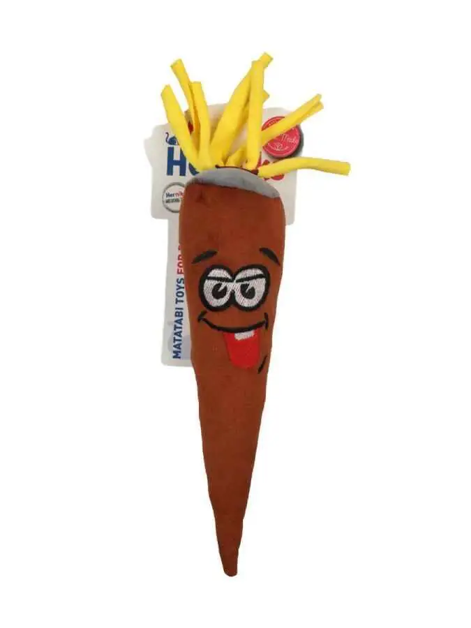 Herniks Matatabili Sesli Kumaş Nakışlı Kedi Oyuncağı - Mooni 27cm Kahverengi - 1