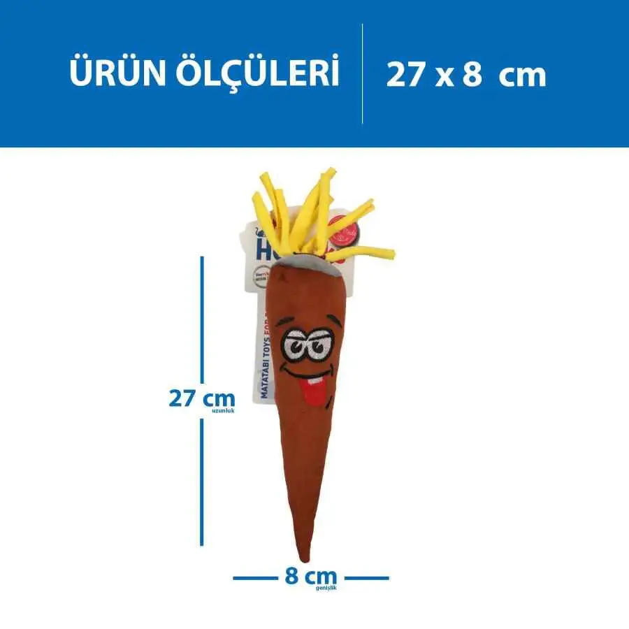 Herniks Matatabili Sesli Kumaş Nakışlı Kedi Oyuncağı - Mooni 27cm Kahverengi - 2