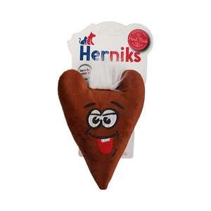 Herniks Matatabili Sesli Tüylü Kumaş Kedi Oyuncağı - Love 15 cm Kahverengi