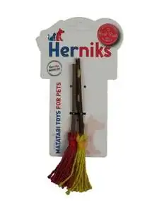 Herniks Matatabili Tüylü Yenilebilir İkili Çiğneme Çubuğu Süpürge - 3