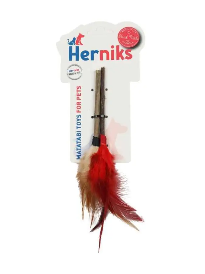 Herniks Matatabili Tüylü Yenilebilir İkili Çiğneme Çubuğu Tüy - 5