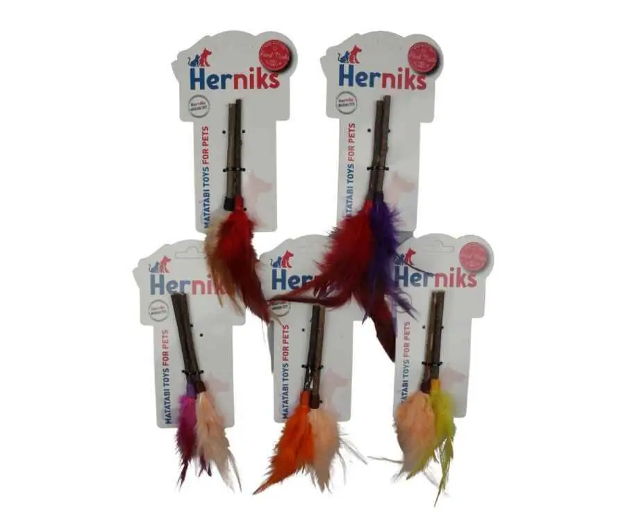 Herniks Matatabili Tüylü Yenilebilir İkili Çiğneme Çubuğu Tüy - 8