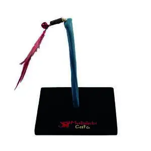 Herniks Matatabili Yaylı Tüylü Kare Kedi Oyuncağı 20cm - Siyah