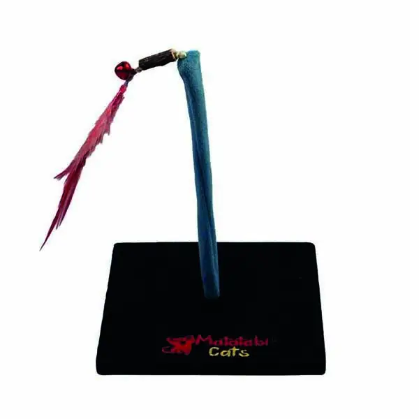 Herniks Matatabili Yaylı Tüylü Kare Kedi Oyuncağı 20cm - Siyah - 1