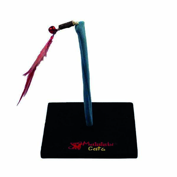 Herniks Matatabili Yaylı Tüylü Kare Kedi Oyuncağı 20cm - Siyah - 1