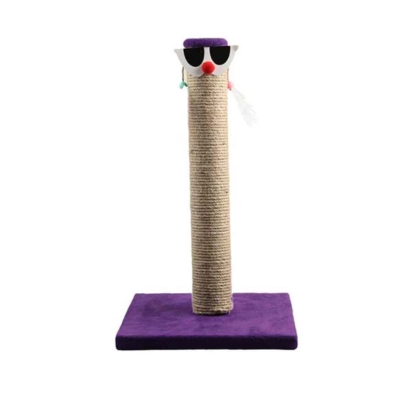 Herniks Palyaço Çubuk Kedi Tırmalama Tahtası 45 Cm - Mor - 1