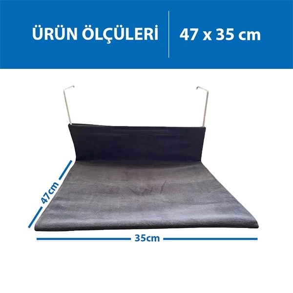 Herniks Peluş Kedi Kalorifer Yatağı - Gri - 2