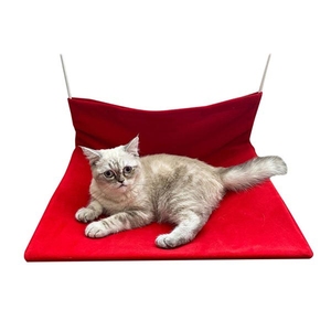 Herniks Peluş Kedi Kalorifer Yatağı - Kırmızı - 3