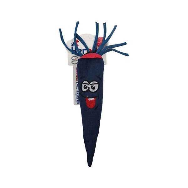 Herniks Sesli Kumaş, Nakışlı Köpek Oyuncağı - Mooni 27cm Lacivert - 1