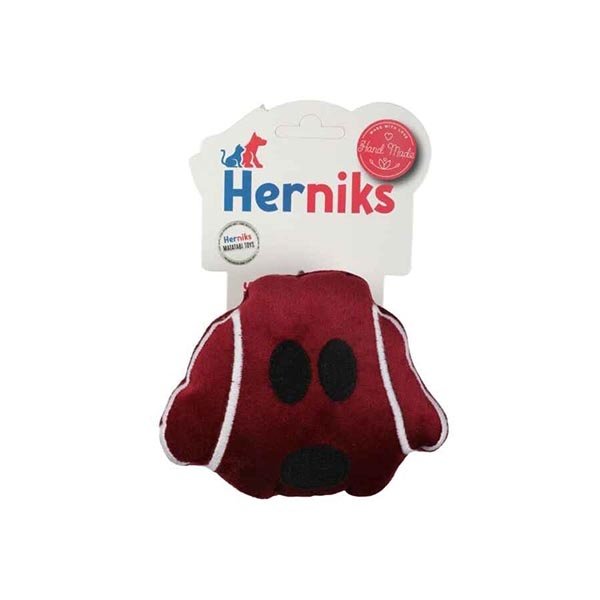 Herniks Sesli Kumaş Peluş Köpek Oyuncağı - Snoop 14cm Bordo - 1