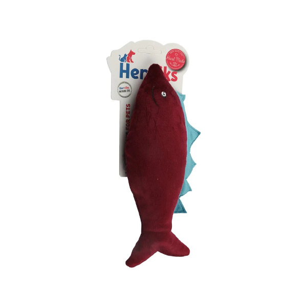 Herniks Sesli Kumaş Peluş Köpek Oyuncağı - Spino 27cm Bordo - 2
