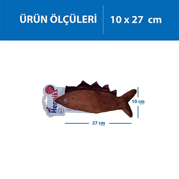Herniks Sesli Kumaş Peluş Köpek Oyuncağı - Spino 27cm Kahverengi - 1