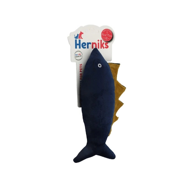 Herniks Sesli Kumaş Peluş Köpek Oyuncağı - Spino 27cm Lacivert - 2