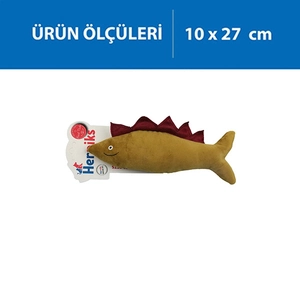 Herniks Sesli Kumaş Peluş Köpek Oyuncağı - Spino 27cm Sarı - 1