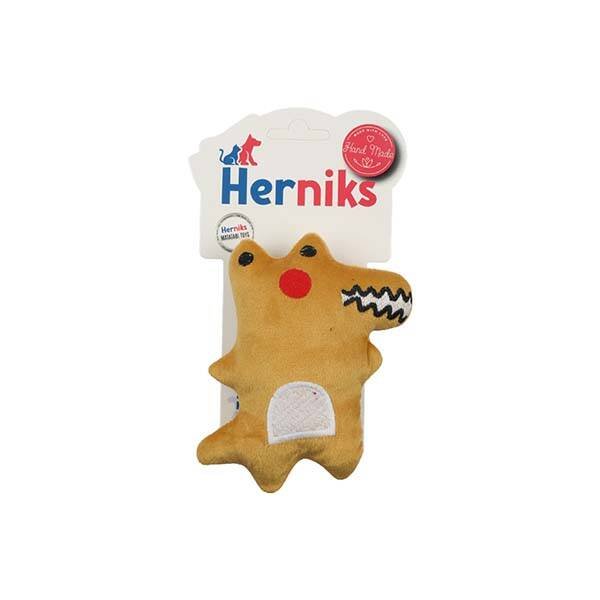 Herniks Sesli Kumaş Peluş Köpek Oyuncağı - Timy 13cm Sarı - 1