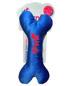 Herniks Sesli Peluş Nakışlı Köpek Oyuncağı - Bone 21cm Lacivert