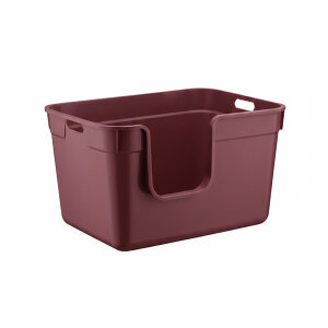 Herniks Tanos Yarı Açık Kedi Tuvaleti 54x40x32 - Bordo