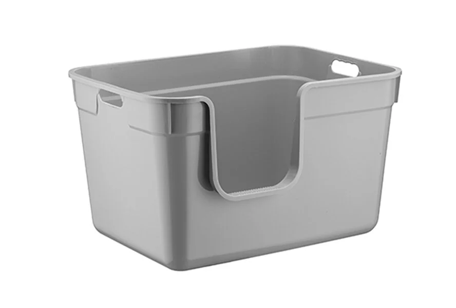 Herniks Tanos Yarı Açık Kedi Tuvaleti 54x40x32 - Gri - 1