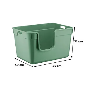 Herniks Tanos Yarı Açık Kedi Tuvaleti 54x40x32 - Yeşil - 3