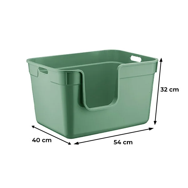 Herniks Tanos Yarı Açık Kedi Tuvaleti 54x40x32 - Yeşil - 3