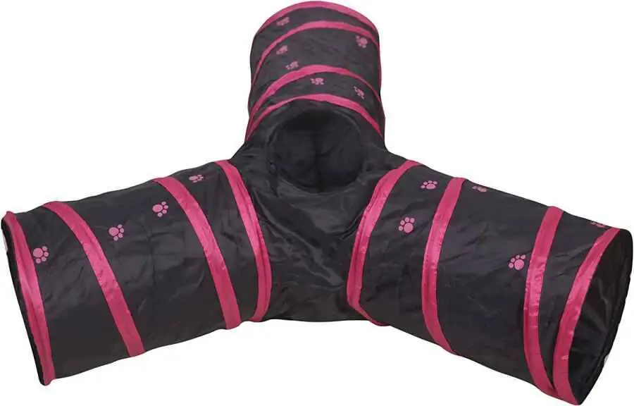 Herniks Üç Yollu Kedi Tüneli 3x35 cm - Pembe - 1