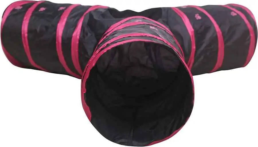 Herniks Üç Yollu Kedi Tüneli 3x35 cm - Pembe - 4