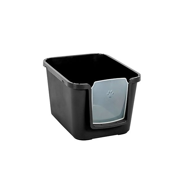 Herniks Versus XL Basic Açık Kedi Tuvaleti 64x49cm - Siyah - 1