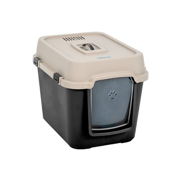 Herniks Versus XL Kapalı Kedi Tuvaleti 67x52cm - Bej - 1