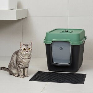 Herniks Versus XL Kapalı Kedi Tuvaleti 67x52cm - Yeşil - 2