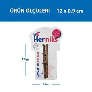 Herniks Yenilebilir Matatabi Çubuğu Medium 2'li - 2