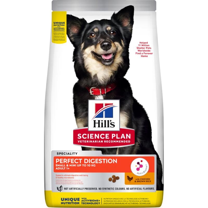 Hill's Science Plan Perfect Digestion Sindirim Destekleyici Tavuklu Küçük Irk Yetişkin Köpek Maması 1.5 kg - 1