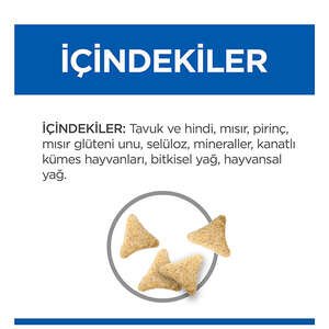 Hill's Science Plan Hairball Tüy Yumağı Önleyici Tavuklu Yetişkin Kedi Maması 1.5 kg - 5