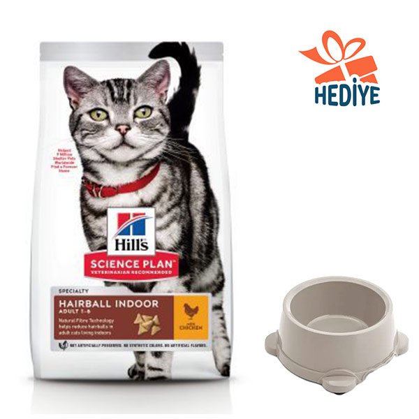 Hill's Science Plan Hairball Tüy Yumağı Önleyici Tavuklu Yetişkin Kedi Maması 1.5 kg - 1