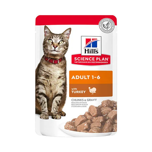 Hill's Science Plan Hindili Yetişkin Yaş Kedi Maması 85 gr - 1