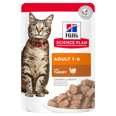 Hill's Science Plan Hindili Yetişkin Yaş Kedi Maması 85 gr (12 adet) - 2
