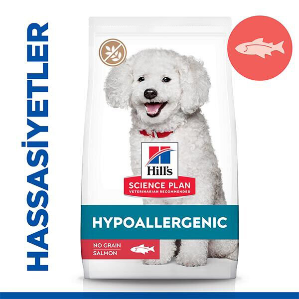 Hill's Science Plan Hipoalerjenik Somonlu Tahılsız Küçük Irk Yetişkin Köpek Maması 1,5 kg - 1