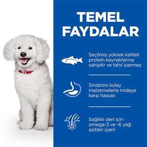 Hill's Science Plan Hypoallergenic Somonlu Küçük Irk Tahılsız Yetişkin Köpek Maması 6kg - 4