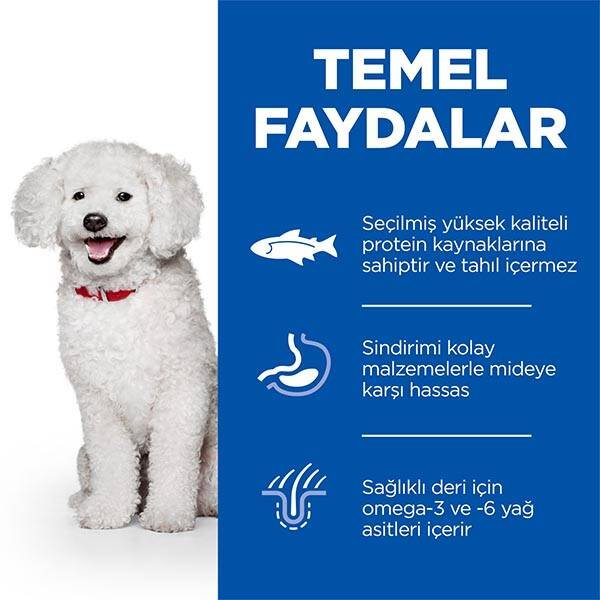Hill's Science Plan Hypoallergenic Somonlu Küçük Irk Tahılsız Yetişkin Köpek Maması 6kg - 4