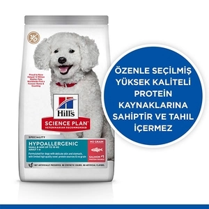 Hill's Science Plan Hypoallergenic Somonlu Orta Irk Yetişkin Köpek Maması 12kg - 2