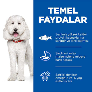 Hill's Science Plan Hipoalerjenik Somonlu Orta Irk Yetişkin Köpek Maması 2,5 kg - 4