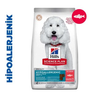 Hill's Science Plan Hypoallergenic Somonlu Orta Irk Yetişkin Köpek Maması 2,5kg - 3
